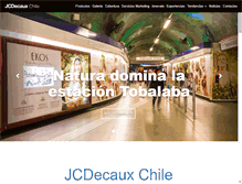 Tablet Screenshot of jcdecaux.cl